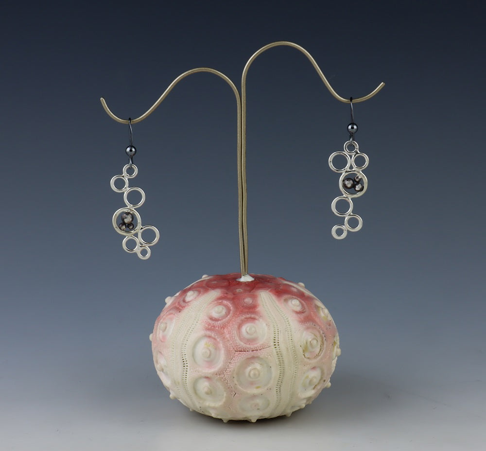 Bubble & Pebble Drop Earrings