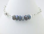 Labradorite Bead & Chain Bracelet