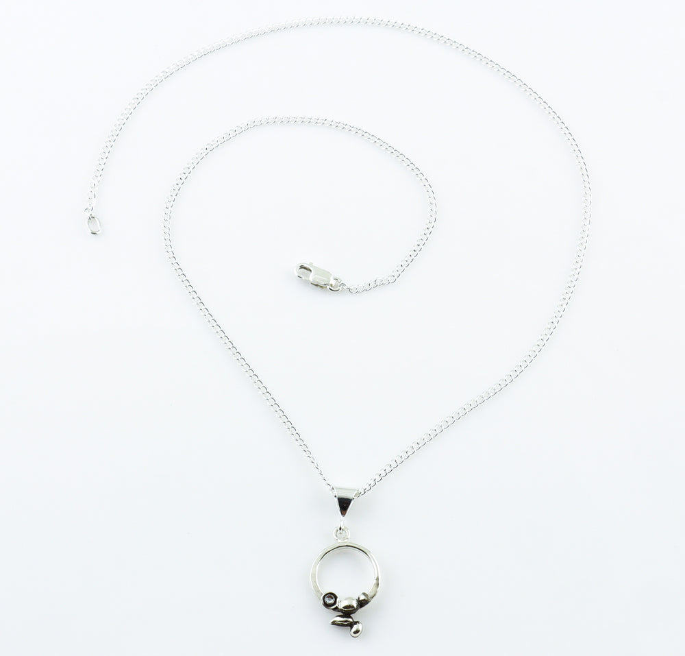 Leaf & Pebble Pendant