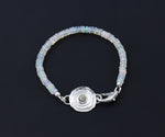 Lily Pad & Ethiopian Opal Bead Bracelet