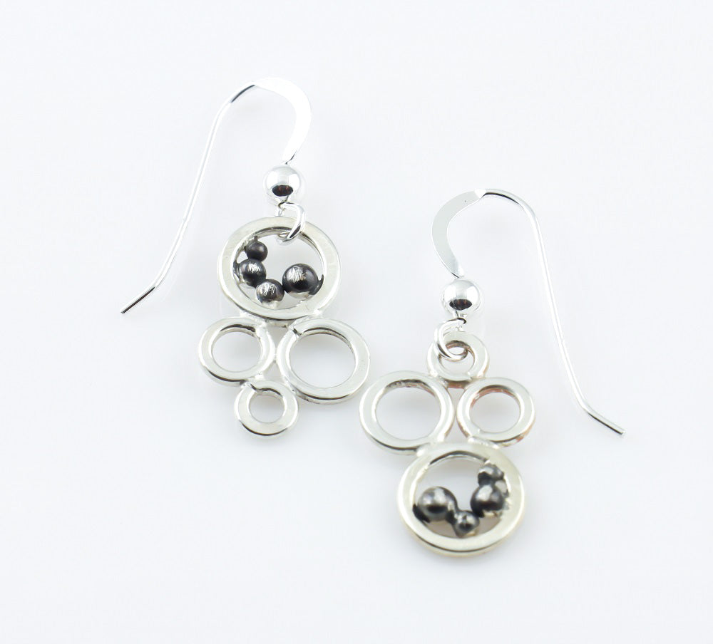 
            
                Load image into Gallery viewer, Bubble &amp;amp; Pebble Drop Earrings: Petite
            
        